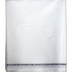 Weaves Empire 100% Linen Cotton White Unstiched Shirt Fabric - 1.6 Mts / VV1147