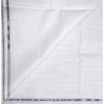 Weaves Empire 100% Linen Cotton White Unstiched Shirt Fabric - 1.6 Mts / VV1147