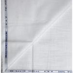 Weaves Empire 100% Linen Cotton White Unstiched Shirt Fabric - 1.6 Mts / VV1151