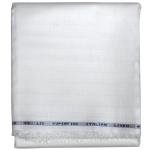Weaves Empire 100% Linen Cotton White Unstiched Shirt Fabric - 1.6 Mts / VV1159