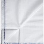 Weaves Empire 100% Linen Cotton White Unstiched Shirt Fabric - 1.6 Mts / VV1161