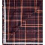 J. Hampstead 100% Giza Cotton Snuff Checkered Shirt Fabric 1.6 Mts / VV1193