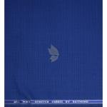 Raymond 100% Pure Wool (All Wool) Royal Blue Color Checkered with Stretch Unstitched Trouser Fabric - 1.3 Mts / VV2008