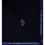 Raymond 100% Pure Wool (All Wool) Navy Blue Color Striped with Stretch Unstitched Trouser Fabric - 1.30 Mts / VV2011