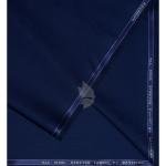Raymond 100% Pure Wool (All Wool) Royal Blue Color Solid with Stretch Unstitched Suit Fabric - 3.50 Mts / VV2021
