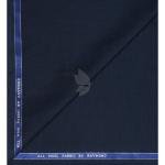 Raymond 100% Pure Wool (All Wool) Thick Blue Color Self Checkered Unstitched Trouser Fabric - 1.3 Mts / VV2045