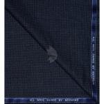 Raymond 100% Pure Wool (All Wool) Thick Blue Color Checkered Unstitched Trouser Fabric - 1.25 Mts / VV2049