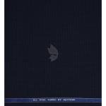 Raymond 100% Pure Wool (All Wool) Jacquard Navy Blue Color Unstitched Suit Fabric - 3.5 Mts / VV2060