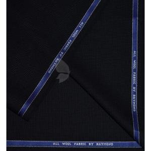 Raymond 100% Pure Wool (All Wool) Jacquard Black Color Unstitched Suit Fabric - 3.5 Mts / VV2062