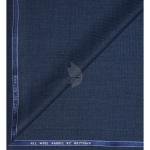 Raymond 100% Pure Wool (All Wool) Jacquard Blue Color Unstitched Trouser Fabric - 1.3 Mts / VV2063