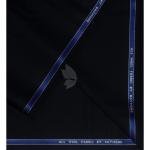 Raymond 100% Pure Wool (All Wool) Black Color Solid Unstitched Suit Fabric - 3.5 Mts / VV2127