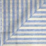 Siyaram's Linen with Cotton Jute Blue color Striped Unstitched Shirt Fabric - 1.60 Mts / VV2174