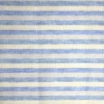 Siyaram's Linen with Cotton Jute Blue color Striped Unstitched Shirt Fabric - 1.60 Mts / VV2174