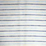 Siyaram's Linen with Cotton Jute Blue color Striped Unstitched Shirt Fabric - 1.60 Mts / VV2176