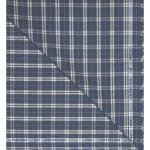 Raymond 100% Premium (Giza) Cotton Checkered Blue (Steelblue) colour Unstitched Shirt Fabric - 1.60 mts / VV2230