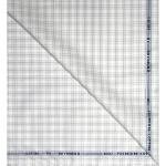 Raymond 100% Premium (Giza) Cotton Checkered White (Pear) colour Unstitched Shirt Fabric - 1.60 mts / VV2234