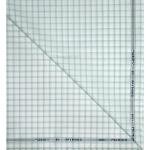 Raymond 100% Premium (Giza) Cotton Checkered Light Green (Turquoise) colour Unstitched Shirt Fabric - 1.60 mts / VV2242