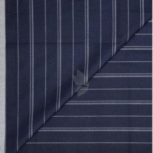 Siyaram's Festive Ceremony Collection Vertical Striped Pattern with "HEMP" blended Dark Blue (Navy Blue) colour Unstitched Shirt Fabric - 1.6 Mts / VV2250