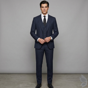 Raymond 35% Viscose blended Navy Blue colour Solid Pattern Unstitched Suit Fabric of 3.5 Mts / VV2332