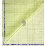 Siyaram's 100% Superfine Cotton with Jacquard weave Solid Pattern Pear (Green) colour Unstitched Shirt Fabric of 1.60 Mts / VV2356B