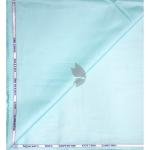Siyaram's 100% Superfine Cotton Turquoise (Light Blue) colour with Solid Pattern Unstitched Shirt Fabric of 1.6 Mts / VV2357N