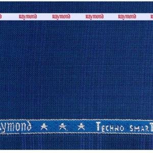 Raymond " TechnoSmart" All Weather Fabric With Silky Touch + U V Light Reflection + Moisture Management + Easy Care Blue Unstitched Suit Fabric of 3 meters / VV2382 - 4321