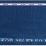 Raymond " TechnoSmart" All Weather Fabric With Silky Touch + U V Light Reflection + Moisture Management + Easy Care Blue Unstitched Suit Fabric of 3 meters / VV2382 - 4321