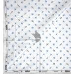 Raymond 100% Egyptian Giza Cotton (Premium Cotton) White Printed Pattern Unstitched Shirt Fabric of 1.60 mts / VV2388B