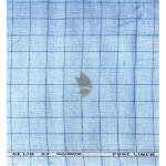 Raymond 100% Pure Linen Light Blue (Pale Blue) color Checkered Unstitched Shirt Fabric of 1.6 meters / VV2389AB