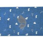 Raymond 100% Pure Linen Royal Blue color Printed Unstitched Shirt Fabric of 1.6 meters / VV2389B