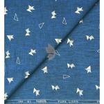 Raymond 100% Pure Linen Royal Blue color Printed Unstitched Shirt Fabric of 1.6 meters / VV2389B