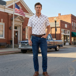 Raymond 100% Pure Linen White (Ivory) color Printed Unstitched Shirt Fabric of 1.6 meters / VV2389J