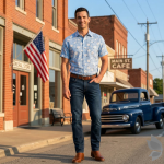 Raymond 100% Pure Linen Light Blue color Printed Unstitched Shirt Fabric of 1.6 meters / VV2389K