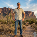 Raymond 100% Pure Linen Beige color Printed Unstitched Shirt Fabric of 1.6 meters / VV2389O