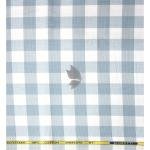 J.Hampstead Moretti Premium Egyptian Collection with 100% Giza Cotton White Checkered Pattern Unstitched Shirt Fabric of 1.6 mts / VV2391A