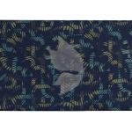 J.Hampstead 100% Pure Giza Cotton Blended Printed pattern Navy Blue colour Unstitched Shirt Fabric of 1.6 meters / VV2392AM