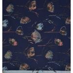 J.Hampstead 100% Pure Giza Cotton Blended Printed pattern Navy Blue colour Unstitched Shirt Fabric of 1.6 meters / VV2392AN