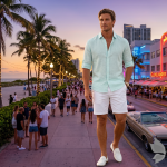 J.Hampstead Moretti 100% Pure Linen Fabric from "The Luxury Club of Italian Fusion Linen" with Light Green (Aqua Marine) Colour Plain Pattern Unstitched Shirt Fabric of 1.6 mts / VV2404