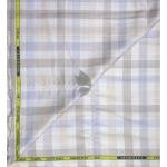 J.Hampstead Moretti Premium Egyptian Collection with 100% Giza Cotton Multicolour Checkered Pattern Unstitched Shirt Fabric of 1.6 mts / VV2427