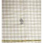 J.Hampstead Moretti Premium Egyptian Collection with 100% Giza Cotton Beige Colour Checkered Pattern Unstitched Shirt Fabric of 1.6 mts / VV2428