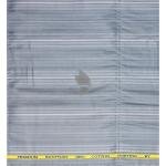 J.Hampstead Moretti Premium Egyptian Collection with 100% Giza Cotton Grey Colour Striped Pattern Unstitched Shirt Fabric of 1.6 mts - Made In Italy / VV2436