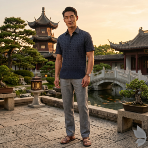 Siyaram's European Print Collection with 100% Superfine Giza Cotton Black Colour Unstitched Shirt Fabric of 1.6 Mts / VV2442