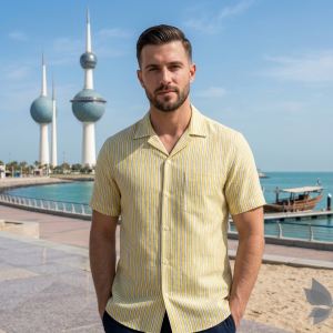 Siyaram's 100% Pure Linen 60 Lea Striped Multicolour Unstitched Shirt Fabric of 1.60 mts / VV2501