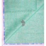 Siyaram's 100% Pure Linen 60 Lea Striped Green colour Unstitched Shirt Fabric of 1.60 mts / VV2516