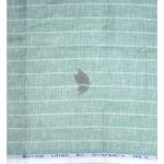 Siyaram's 100% Pure Linen 60 Lea Striped Green colour Unstitched Shirt Fabric of 1.60 mts / VV2519