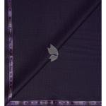 Raymond Australian Merino Wool Blended with All weather Jacquard pattern Dark Blue (Egg Plant) Unstitched Trouser Fabric of 1.3 meters / VV2586