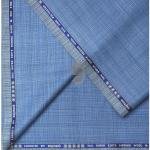 Raymond Luxurious fabrics with Super 120's Wool with 70% wool "Luxolite" Collection Blue colour Checkered Unstitched Suit Fabric of 3.5 Mts / VV2650