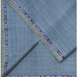 Raymond Luxurious fabrics with Super 120's Wool with 70% wool "Luxolite" Collection Blue colour Checkered Unstitched Suit Fabric of 3.5 Mts / VV2652
