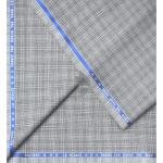 Raymond La miraco collection with 45% wool blend, 16% Viscose blend Grey checkered unstitched suit fabric of 3.5 Mts / VV2696