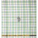 J.Hampstead Moretti Premium Egyptian Collection with 100% Giza Cotton Green Checkered Pattern Unstitched Shirt Fabric of 1.6 mts / VV2766